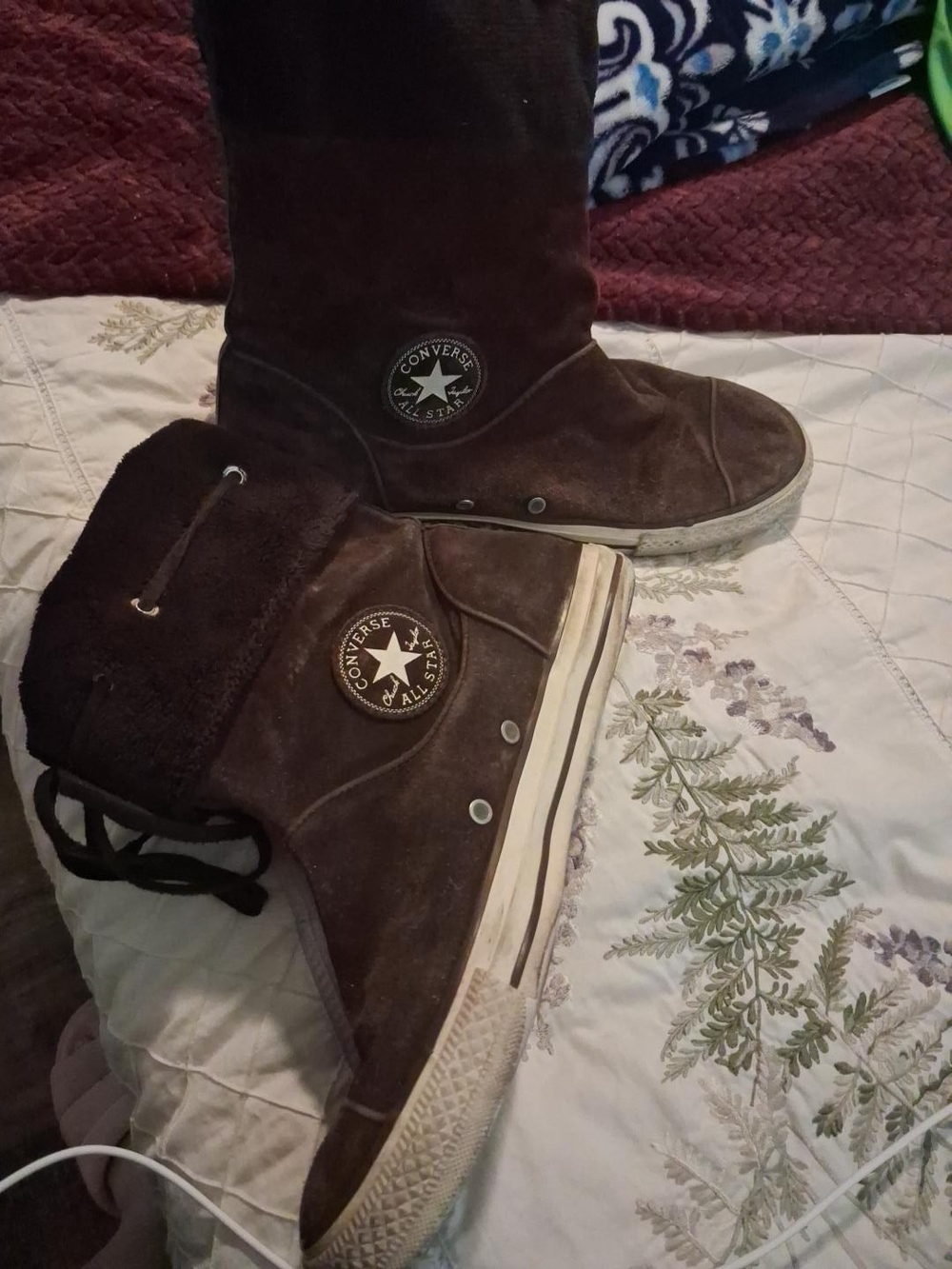 Converse Brown Suede Women's Mid-Calf Lace-Up Boots